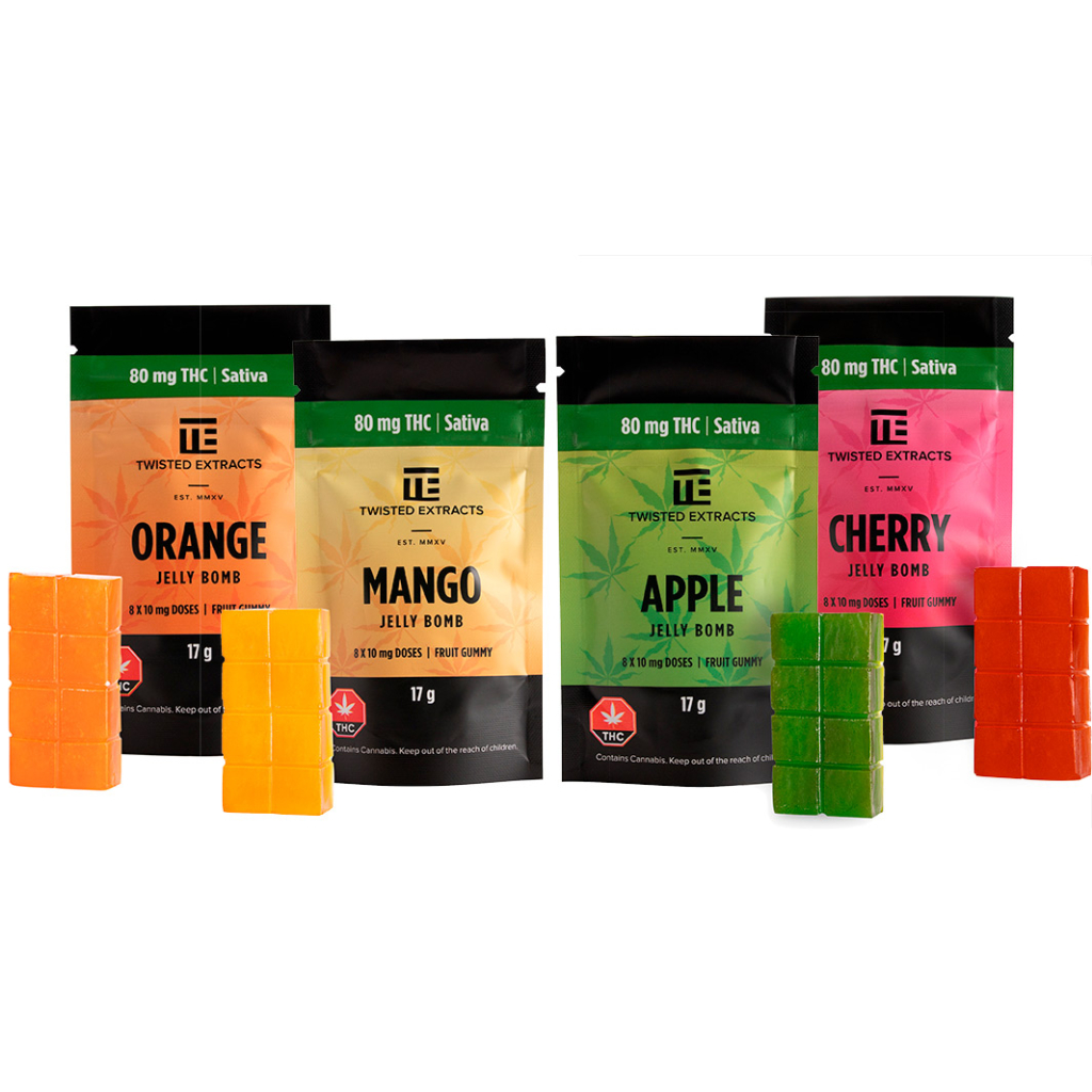 Jelly Bombs Sativa 80mg – Choose Your Flavour